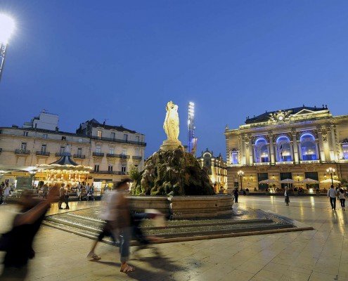 Montpellier, place de la comédie